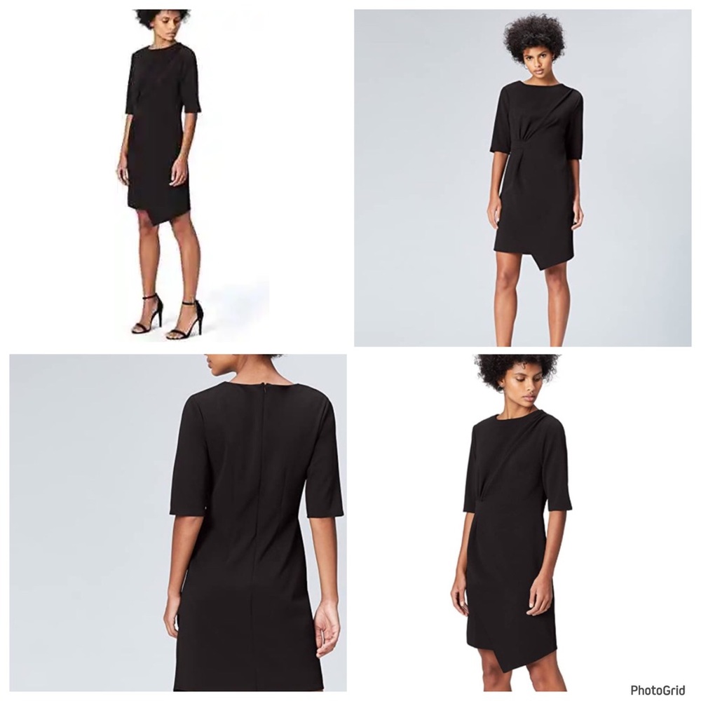 Find. XL asymmetrical black dress NWOT